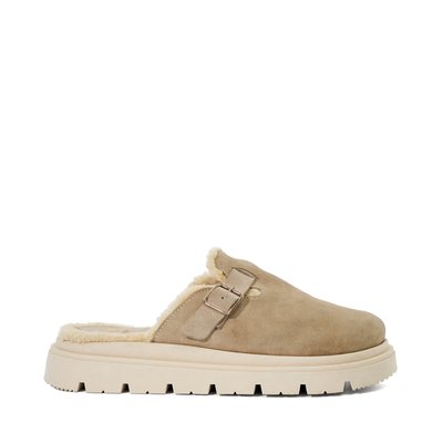 Sabots en cuir avec doublure en imitation peau de mouton - GENE DUNE LONDON