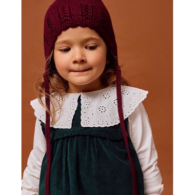 T-shirt à manches longues avec col maxi en broderie anglaise ZIPPY