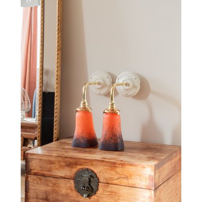 Paire d'appliques Suzette N°13 - Bon état DEBONGOUT