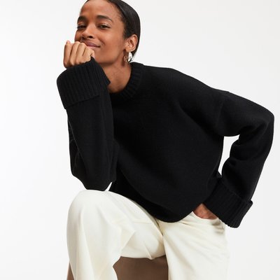 Pull in lana, girocollo, maglia grossa LA REDOUTE COLLECTIONS