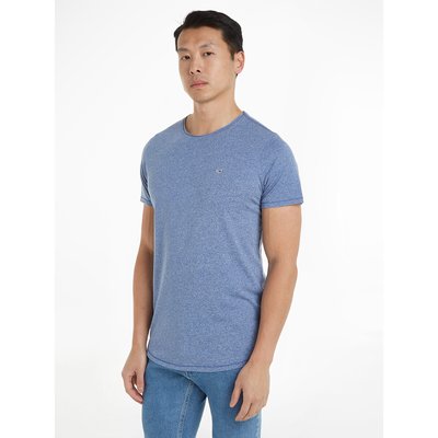 Marl Cotton Slim T-Shirt with Crew Neck TOMMY JEANS