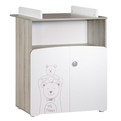 Commode à langer 2 portes en bois BABY PRICE
