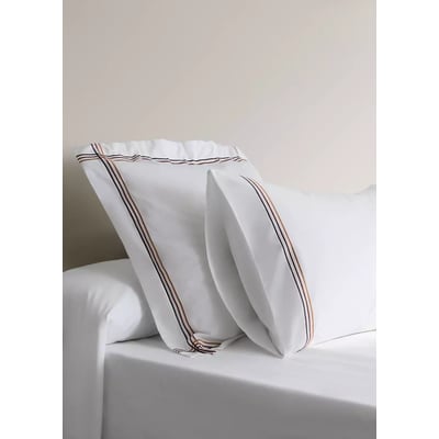 Lot de 2 taies d’oreiller 100 % coton brodées, 60 x 60 MANGO HOME
