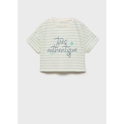 T-shirt à rayures et ornement MANGO KIDS