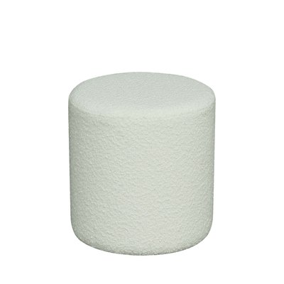 Pouf rond en tissu bouclette ø34cm - EJBY HOUSE NORDIC