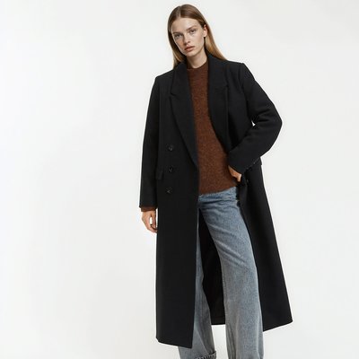 Abrigo maxi largo con cierre de botones, de invierno LA REDOUTE COLLECTIONS