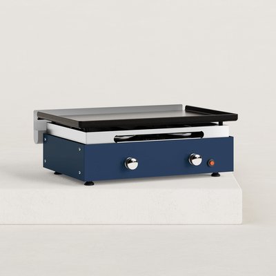 Plancha Gaz Acier Emaillé 2 Feux, CREATIVE VERYCOOK