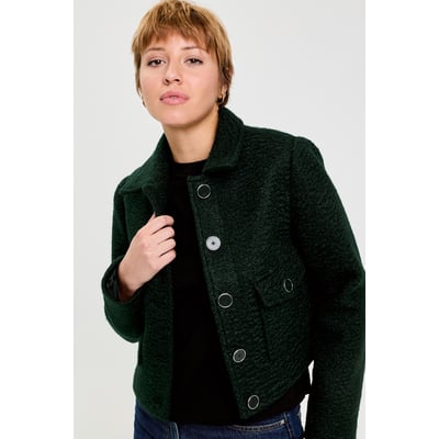 Veste bouclette boutonnée CACHE CACHE