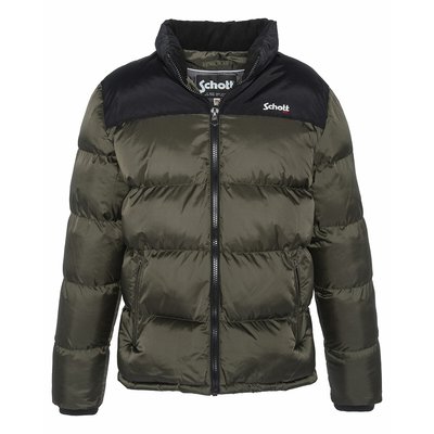 Utah 2 Padded Jacket in Two-Tone with Hood SCHOTT
