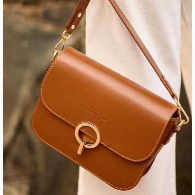 Sac besace à bandoulière, en cuir, JAMES LA PETITE ETOILE