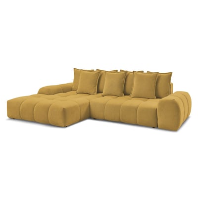 Canapé d'angle convertible 3 places en tissu chiné, EVEREST BOBOCHIC