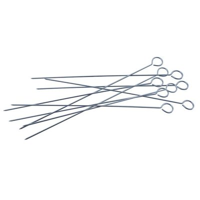 Lot de 10 pics à brochettes en inox pour barbecue Cook'In Garden COOK IN GARDEN