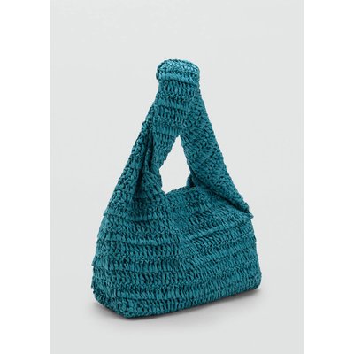 Sac porté main fibre naturelle MANGO TEEN