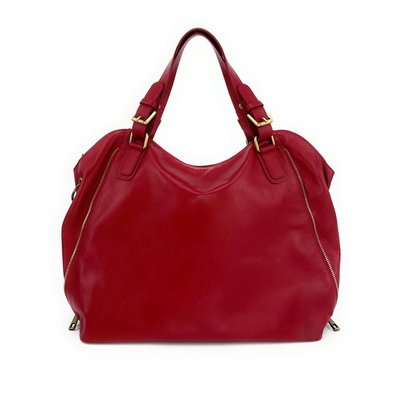 Grand sac à main en cuir lisse italien CAMELIA OH MY BAG