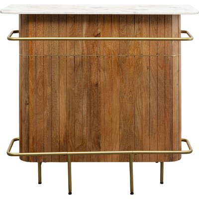 Bar en manguier et marbre, GRACE KARE DESIGN