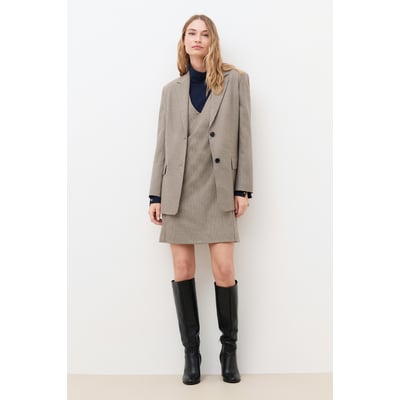 Robe courte col v laine RMILOR CAROLL