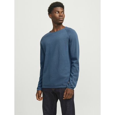 Lightweight Crew Neck Jumper in Structured Knit JACK & JONES