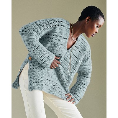 Kit Crochet Poncho Facile Rebecca PHILDAR