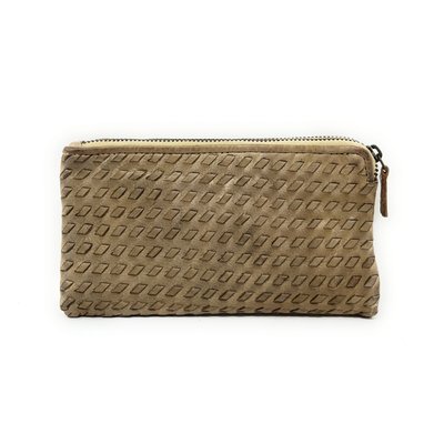 Portefeuille porte-monnaie en cuir tressé SAHARA OH MY BAG