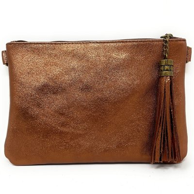 Pochette en cuir grainé irisé MORGANE OH MY BAG