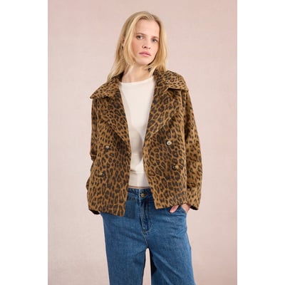 Manteau Léopard Sinéquanone Taille S - Marron - Neuf Sans étiquettes - Basique Et Chic