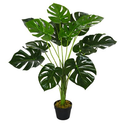 Plante artificielle Monstera H. 85 cm feuilles de tortue réalistes pot inclus OUTSUNNY