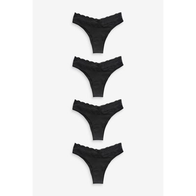 Culottes échancrées et dentelle, lot de 4 NEXT