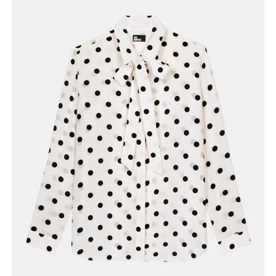 Chemise en soie à pois THE KOOPLES