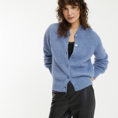 Gilet style bomber, en alpaga mélangé LA REDOUTE COLLECTIONS