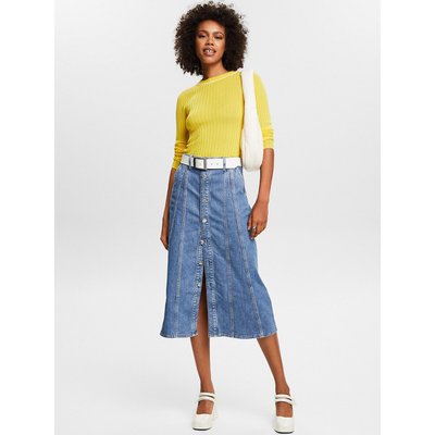 Denim Midi Skirt ESPRIT