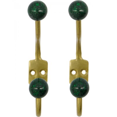 Lot de 2 patères double crochets Ball HOUSE DOCTOR