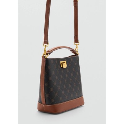 Mini shopper bag with printed logo MANGO