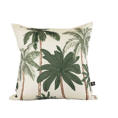 Coussin d'extérieur déperlant imprimé palmiers SUD ETOFFE