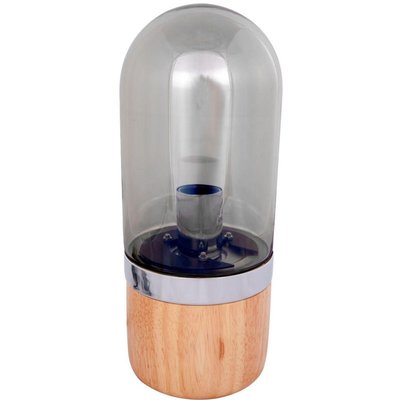 Lampe de salon en bois et verre, vintage ARTE ESPINA