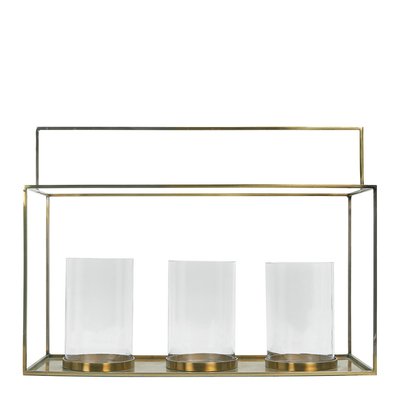 Lanterne 3 verres BLANC D’IVOIRE