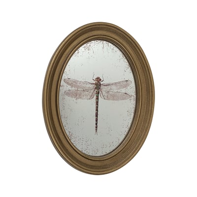 Déco murale encadrée libellule 20x30cm EMDE