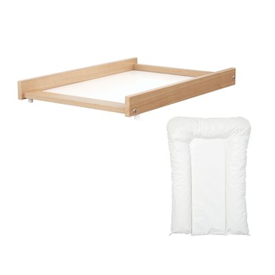 Plan à langer amovible avec matelas pour lit bébé bois ESSENTIEL AT4
