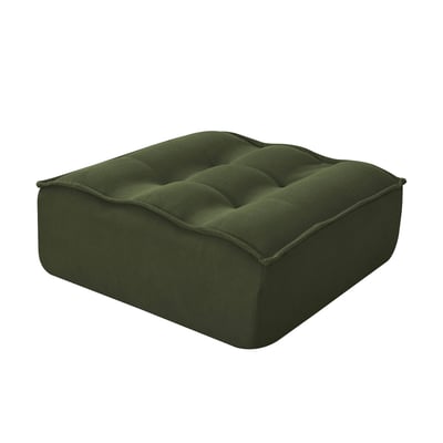 Pouf en velours côtelé, LIZY OVIALA