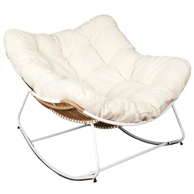 Fauteuil à bascule en bouclette Holen THE HOME DECO FACTORY