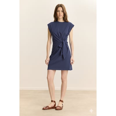 Robe courte en jersey à nœud VALENA GARANCE PARIS 