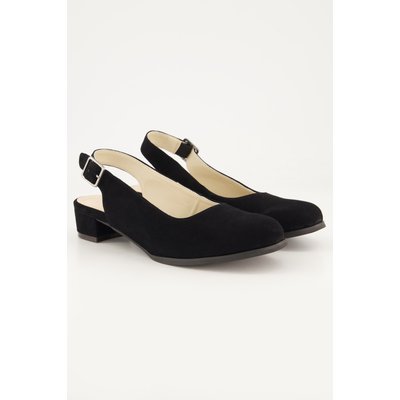 Slingbacks en cuir suédé. Boucle sur le côté ULLA POPKEN
