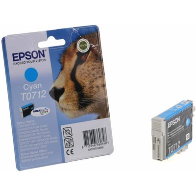 Cartouche d'encre T0712 Cyan série Guépard EPSON