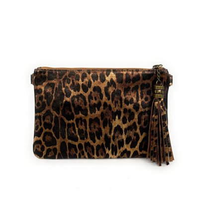 Pochette en cuir grainé irisé MORGANE OH MY BAG