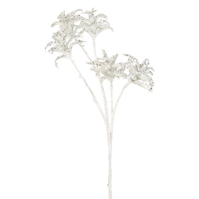 Branche de feuilles de palmier pailletées artificielles H50 SIA DECO