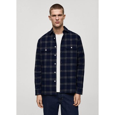 Surchemise 100 % coton flanelle carreaux MANGO MAN