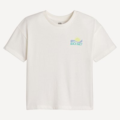 T-shirt col rond, motif au dos LA REDOUTE COLLECTIONS