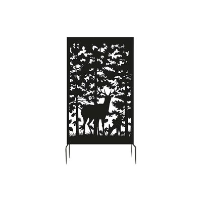 Brise vue treillis en fer Motif cerf JARDINDECO