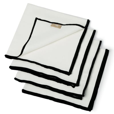 Lot de 4 serviettes de table toile de coton JULES FEBRONIE