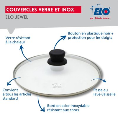 Lot 2 poêles de cuisson avec revêtement céramique sans PFAS ELO