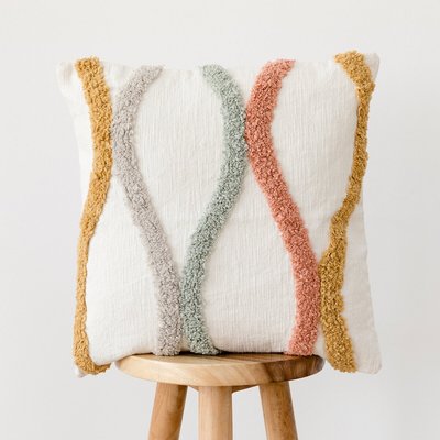 Coussin 100% Coton Géométrique -TUFTED KENAY